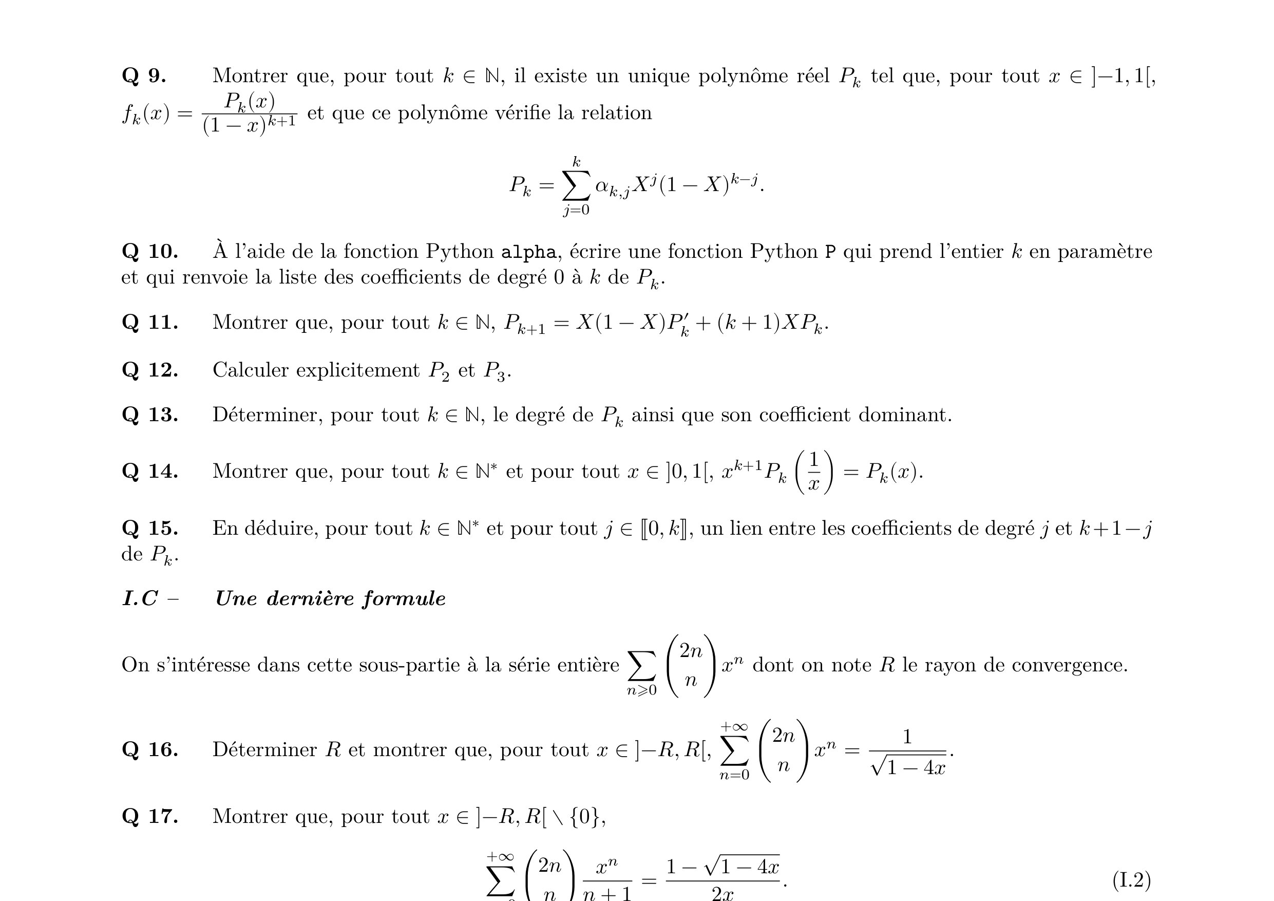 Centrale Maths 2 PC 2023