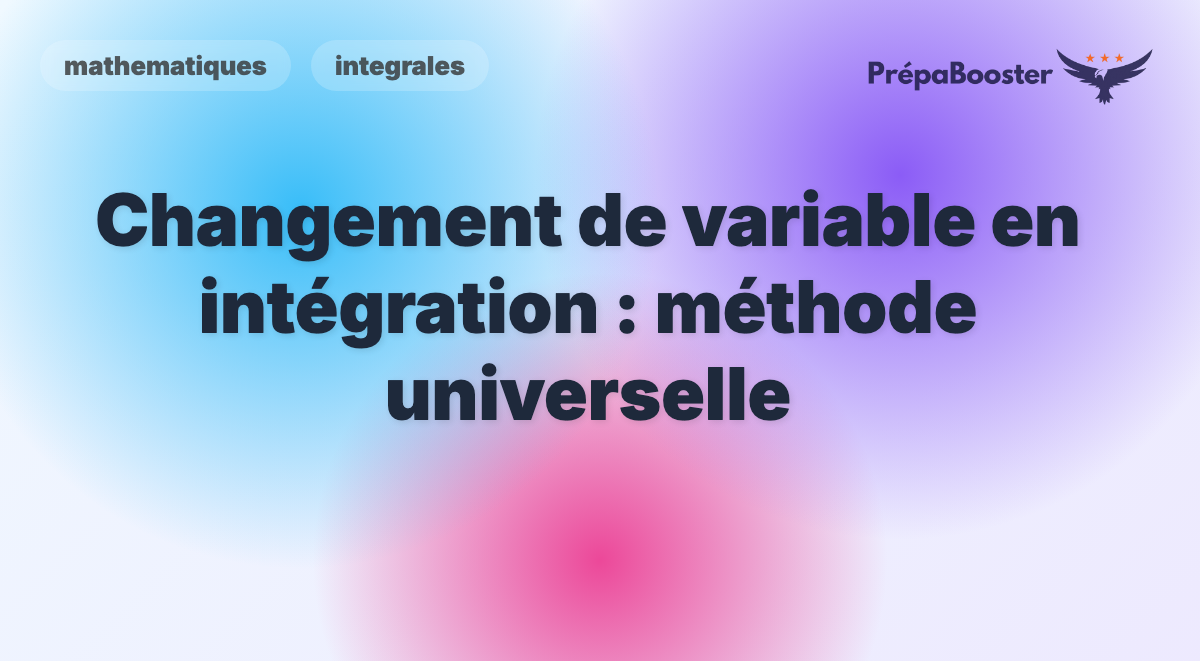Changement de variable en intégration : méthode universelle