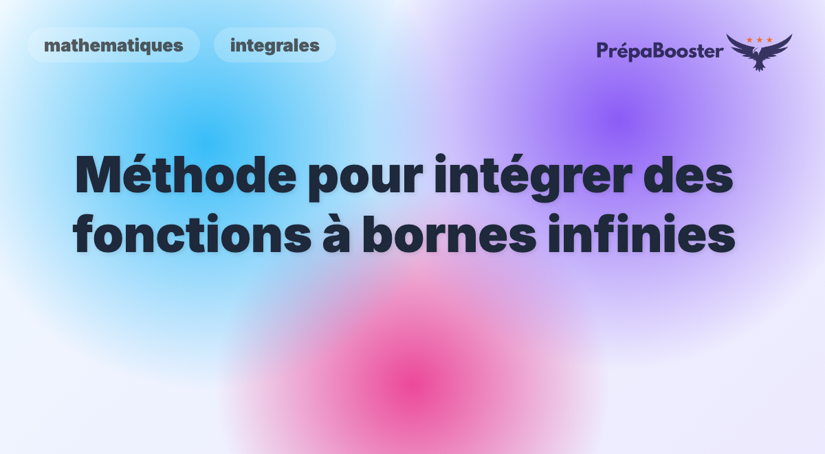 Méthode pour intégrer des fonctions à bornes infinies