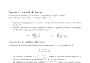 Énoncé et corrigé CCINP Maths 1 MPI 2013