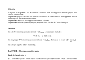 Énoncé et corrigé CCINP Maths 1 MPI 2020