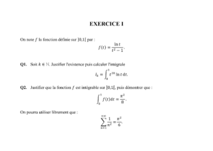 Énoncé et corrigé CCINP Maths 1 MPI 2021