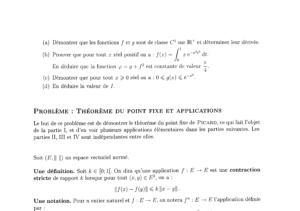 CCINP Maths 1 MP 2009