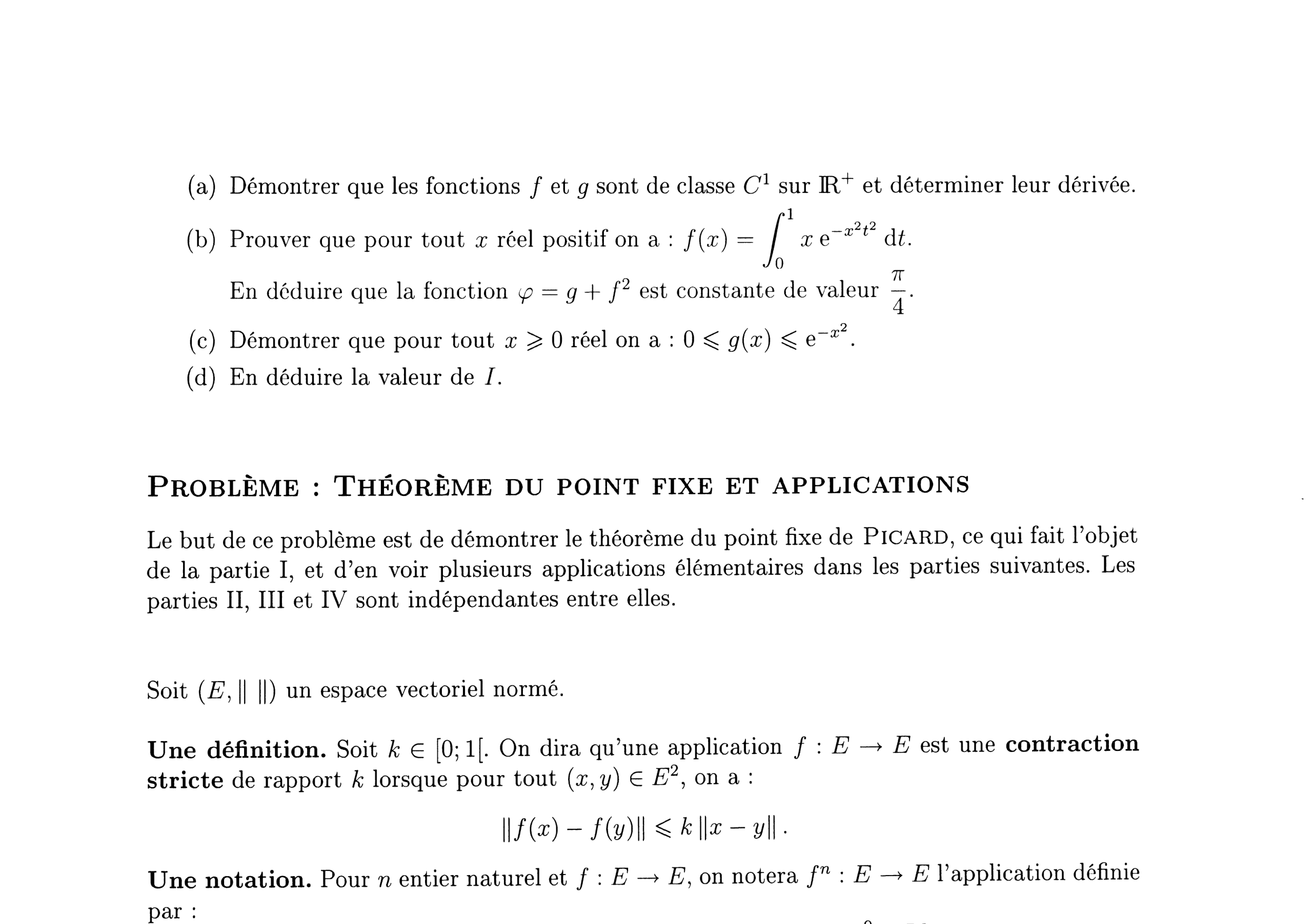CCINP Maths 1 MP 2009