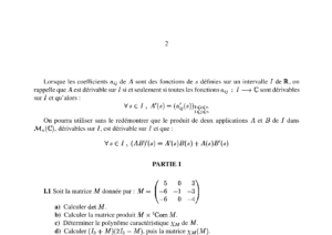 Énoncé et corrigé CCINP Maths 1 PC 2005