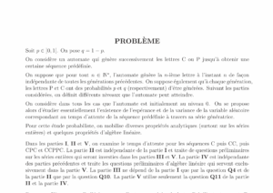 Énoncé et corrigé CCINP Maths 1 PC 2017