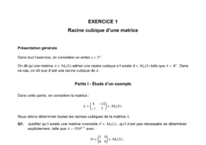Énoncé et corrigé CCINP Maths 1 PC 2024