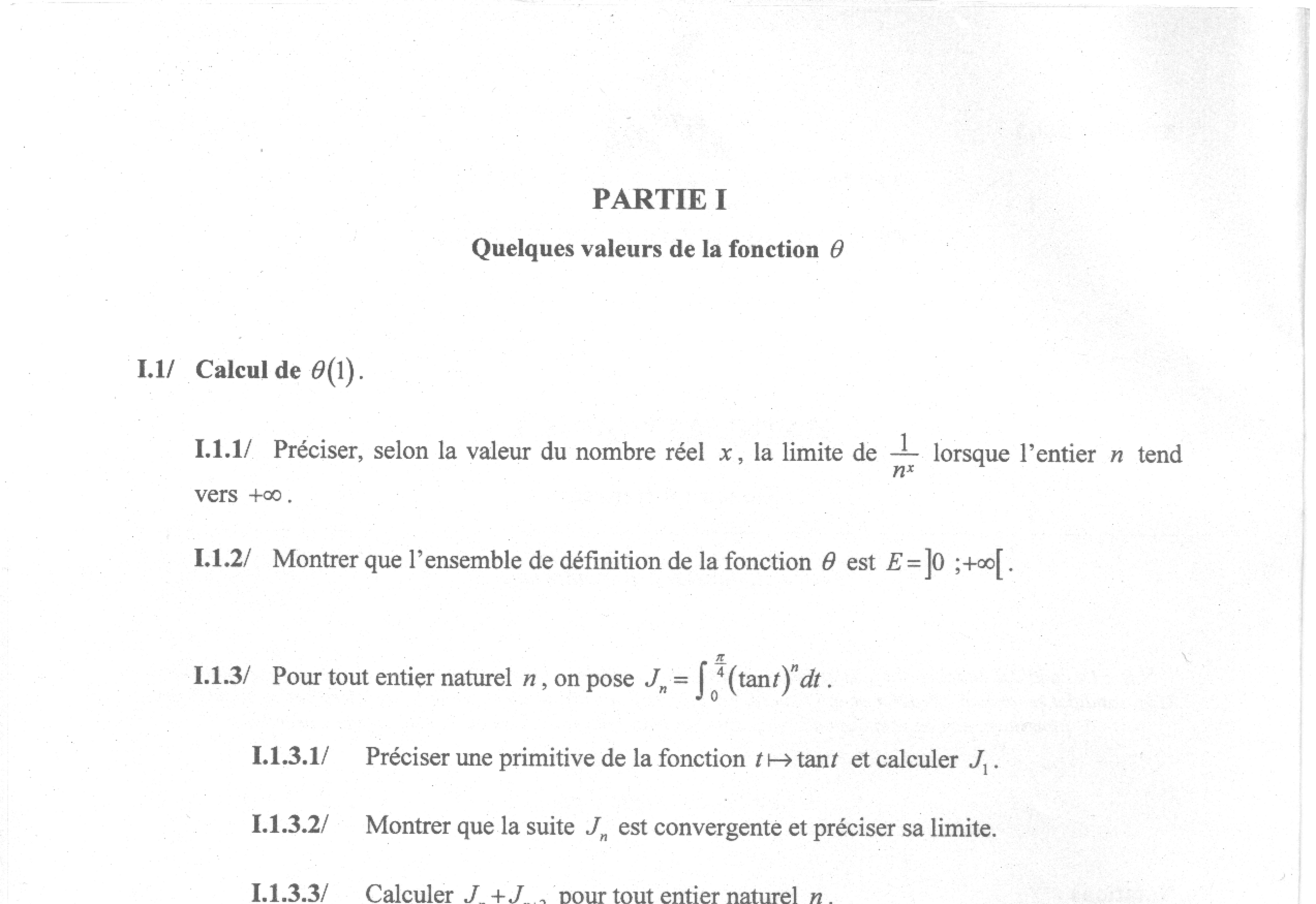 CCINP Maths 1 PSI 2008
