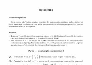 Énoncé et corrigé CCINP Maths 1 PSI 2017