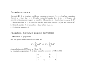 CCINP Maths 2 MP 2009