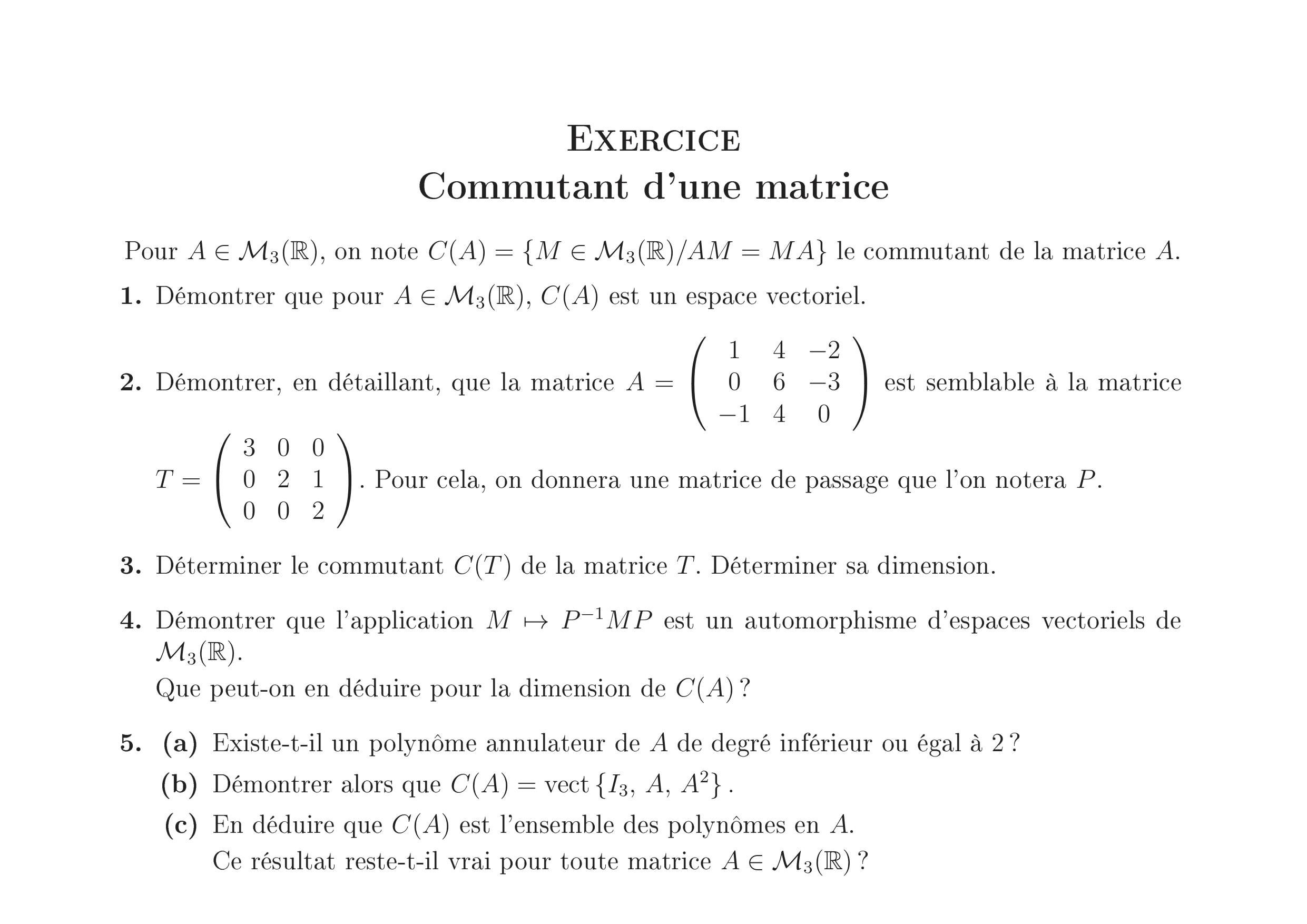 CCINP Maths 2 MP 2011