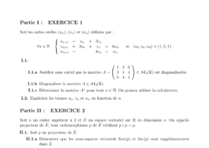 Énoncé et corrigé CCINP Maths 2 MP 2014