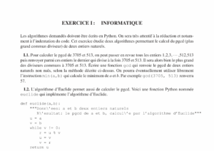 Énoncé et corrigé CCINP Maths 2 MP 2016