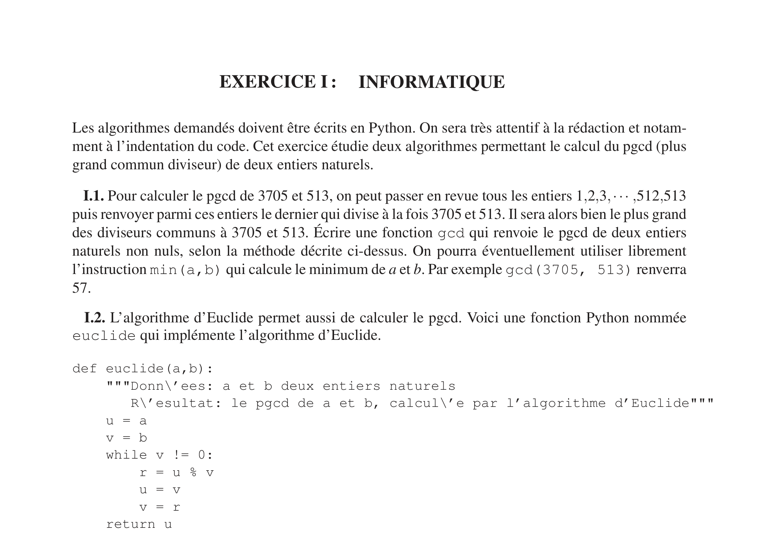 CCINP Maths 2 MP 2016