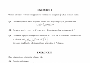 Énoncé et corrigé CCINP Maths 2 MP 2018