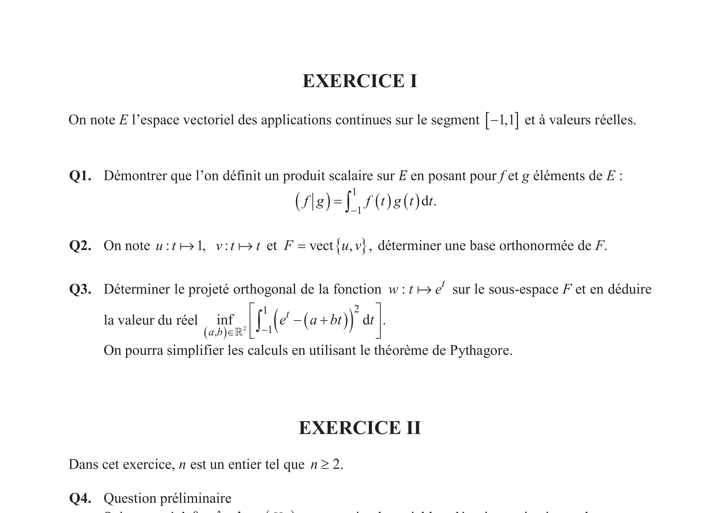 CCINP Maths 2 MP 2018