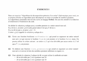 Énoncé et corrigé CCINP Maths 2 MP 2019