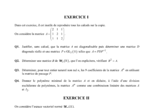 Énoncé et corrigé CCINP Maths 2 MP 2020