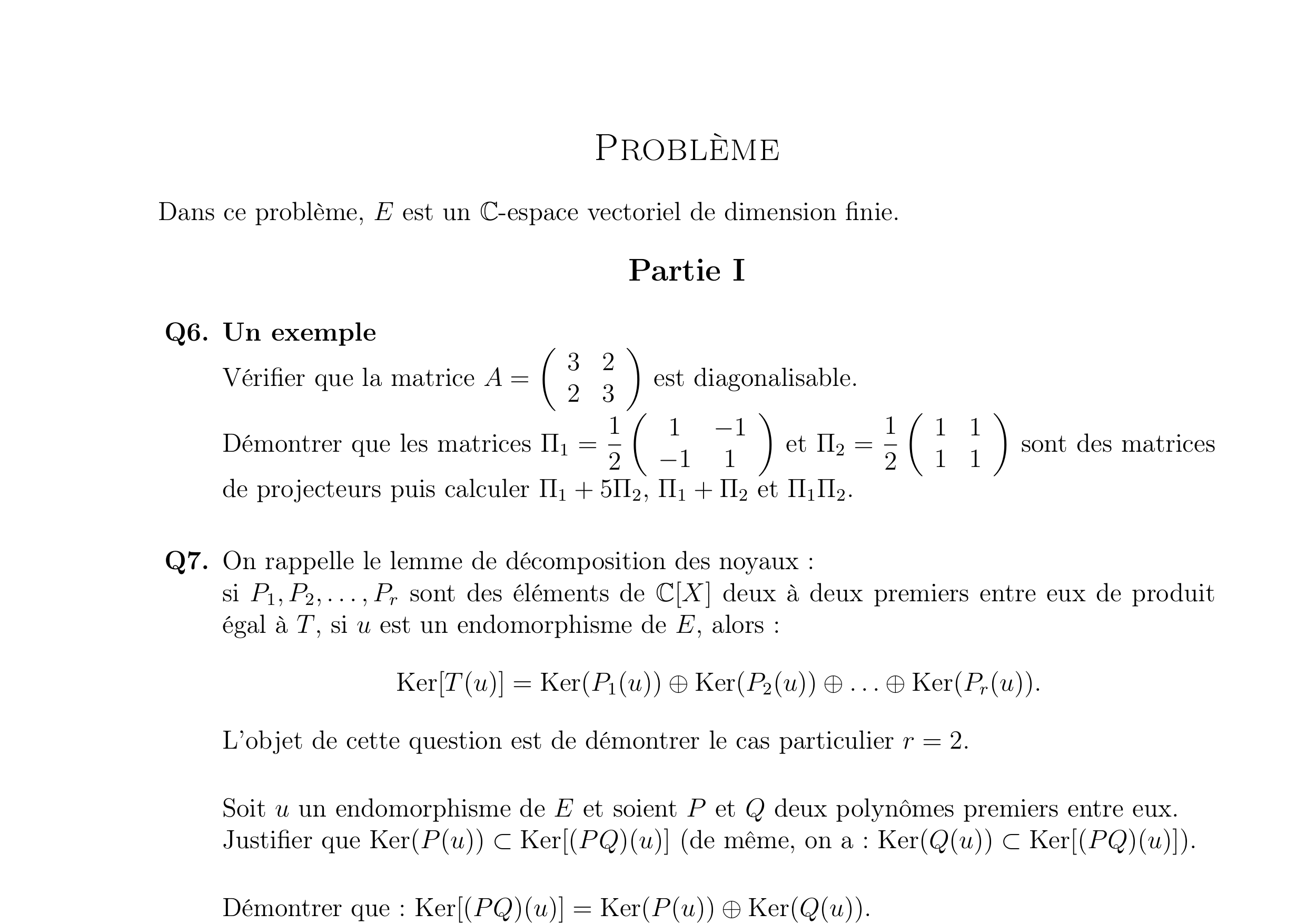 CCINP Maths 2 MP 2023