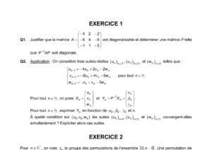 Énoncé et corrigé CCINP Maths 2 MP 2024