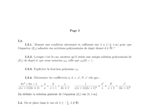 CCINP Maths 2 PC 2005