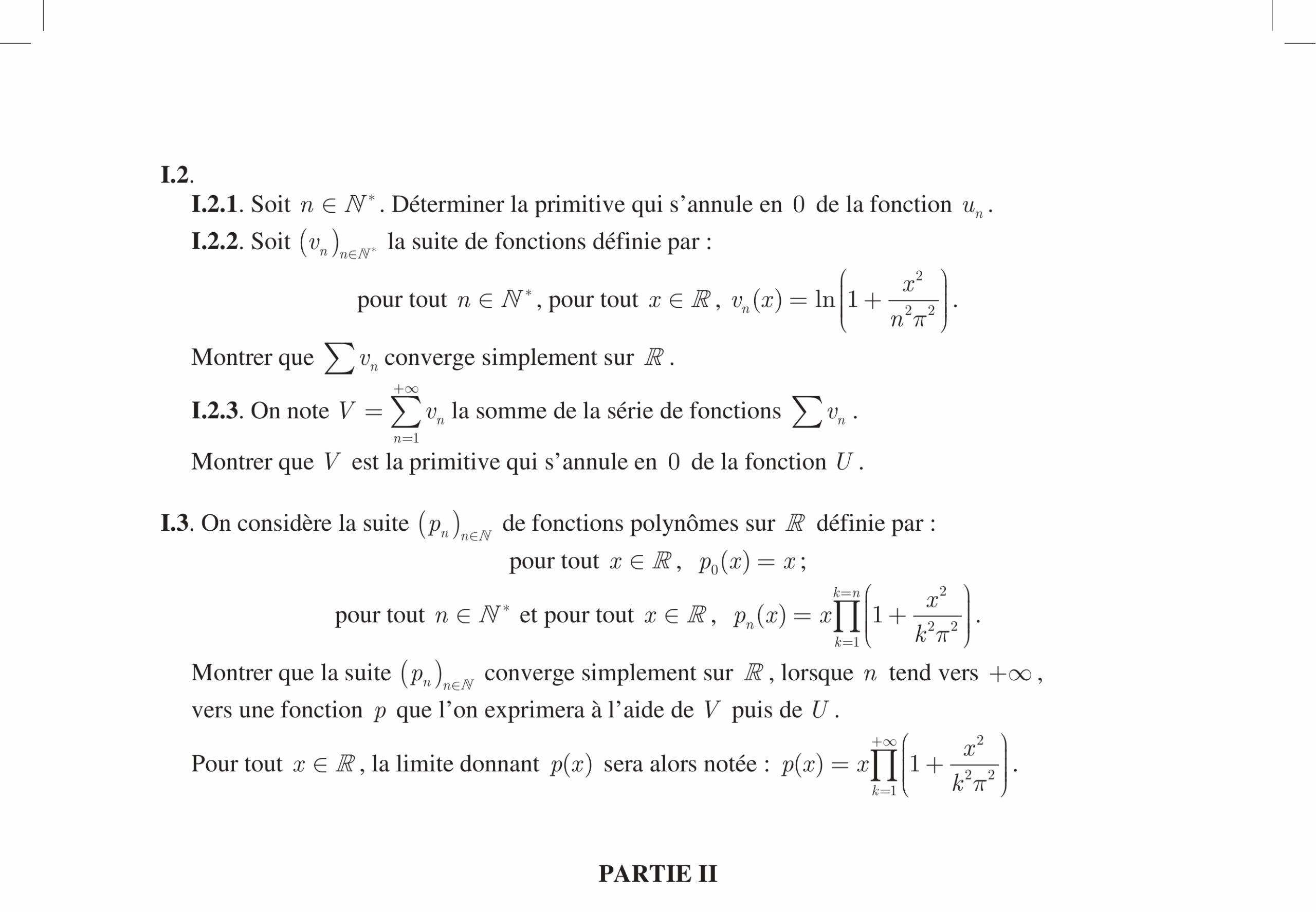 CCINP Maths 2 PC 2011