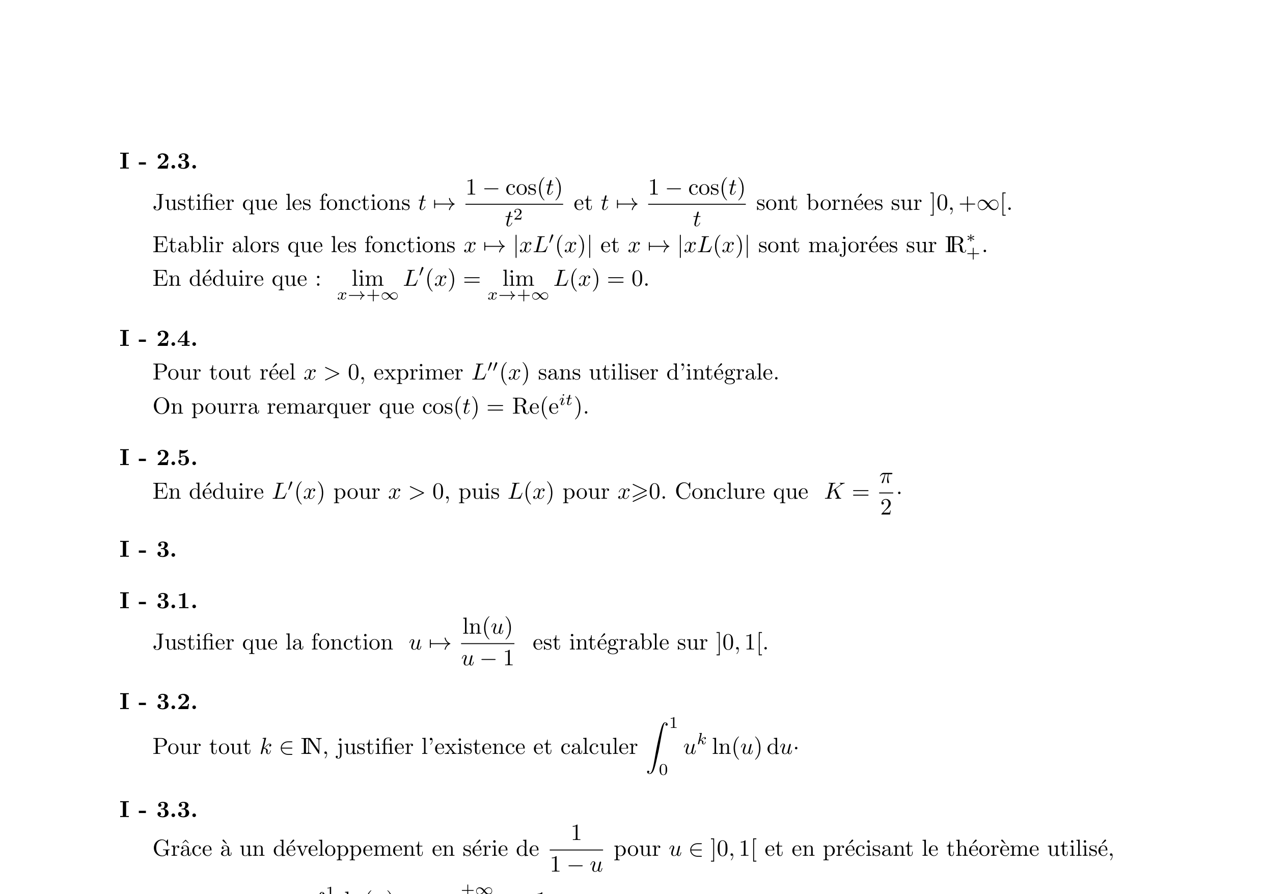 CCINP Maths 2 PC 2013