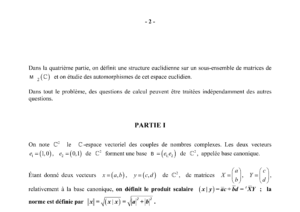 Énoncé et corrigé CCINP Maths 2 PSI 2005