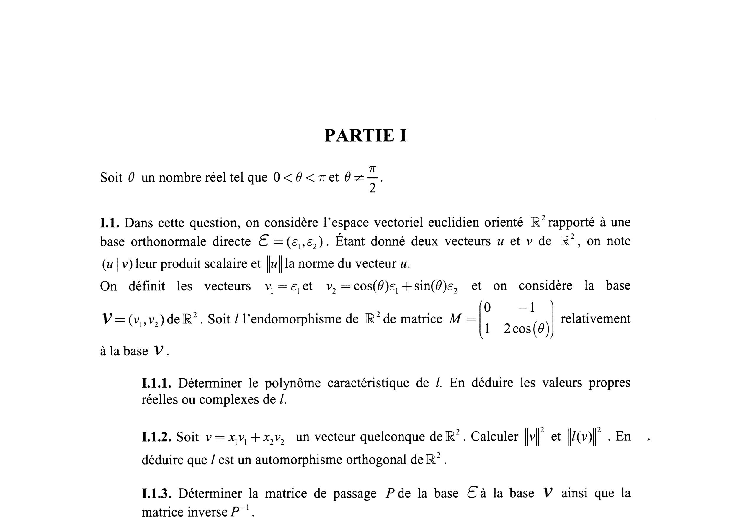 CCINP Maths 2 PSI 2010