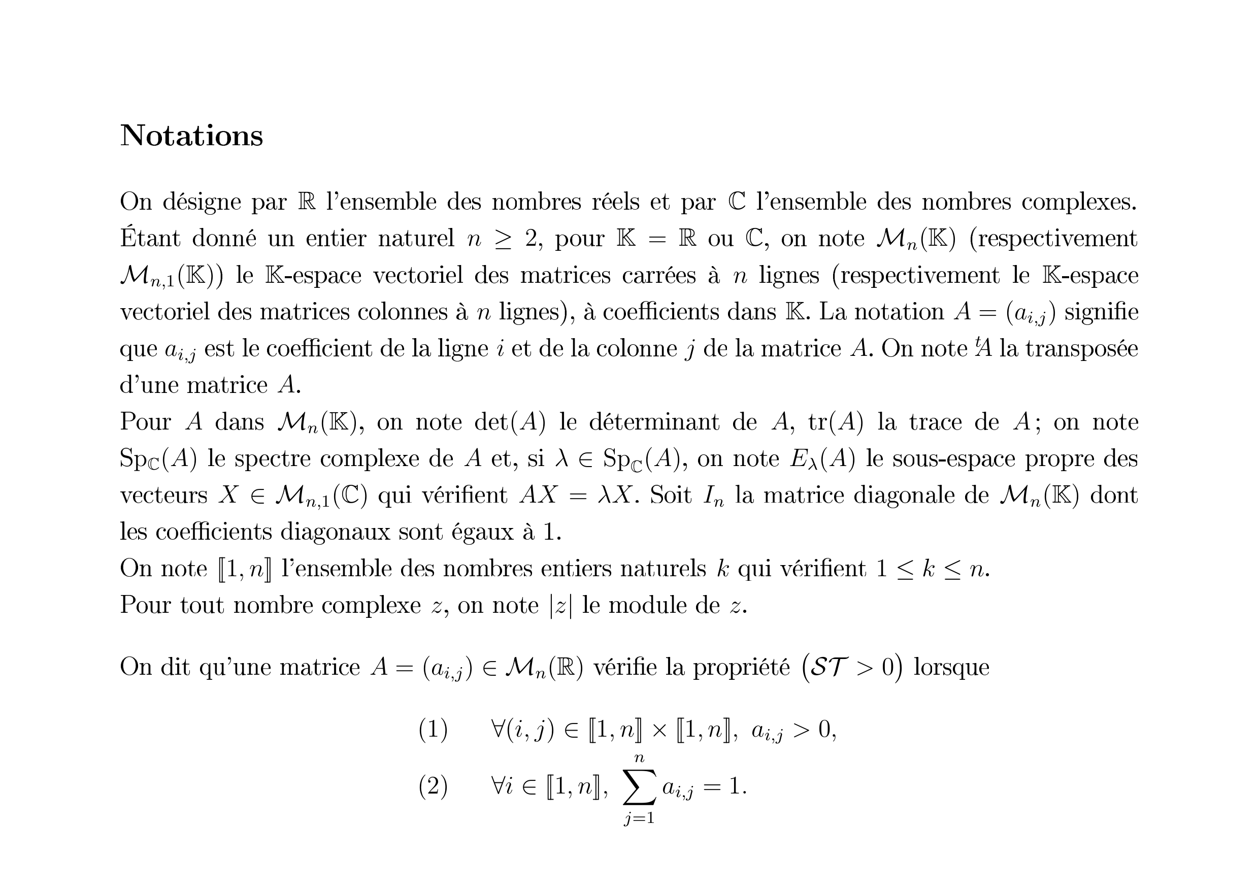 CCINP Maths 2 PSI 2012