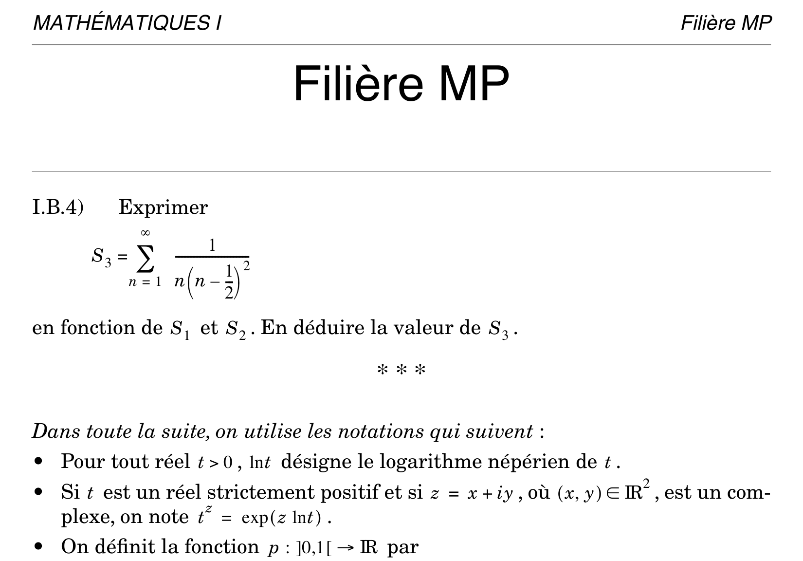 Centrale Maths 1 MP 2004