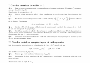 Énoncé et corrigé Centrale Maths 1 PC 2020