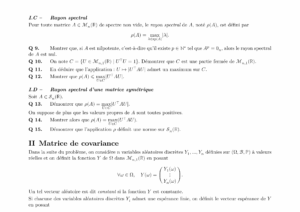 Énoncé et corrigé Centrale Maths 1 PC 2022