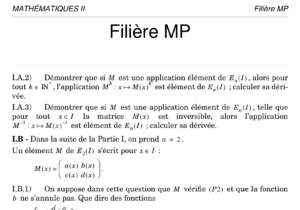Énoncé et corrigé Centrale Maths 2 MP 2003