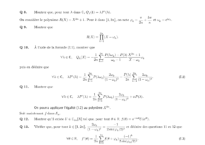 Énoncé et corrigé Centrale Maths 2 MP 2021
