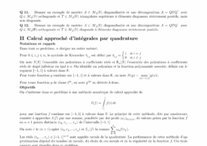 Énoncé et corrigé Centrale Maths 2 TSI 2020