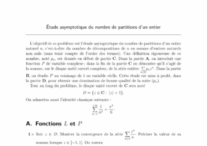 Énoncé et corrigé Mines Maths 1 PC 2022