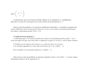 Énoncé et corrigé Mines Maths 1 PSI 2002