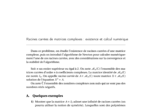 Énoncé et corrigé Mines Maths 2 MP 2018