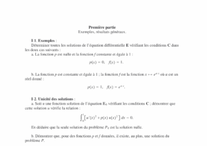 Énoncé et corrigé Mines Maths 2 PC 2002