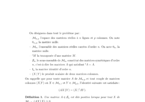 Énoncé et corrigé Mines Maths 2 PC 2006