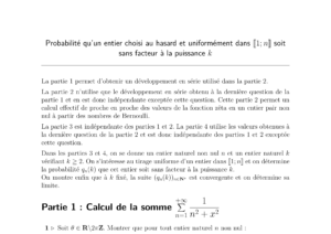 Mines Maths 2 PSI 2026