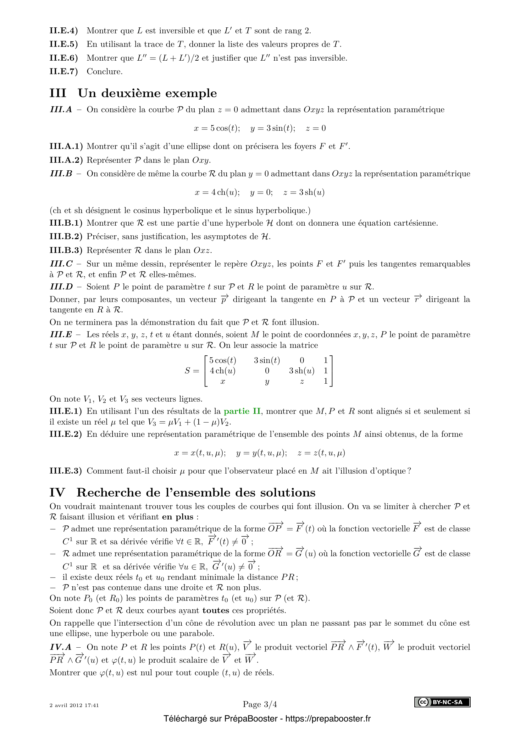 Énoncé Centrale 2012 TSI Maths 2 – page 3 Énoncé Centrale 2012 TSI Maths 2 – page 3