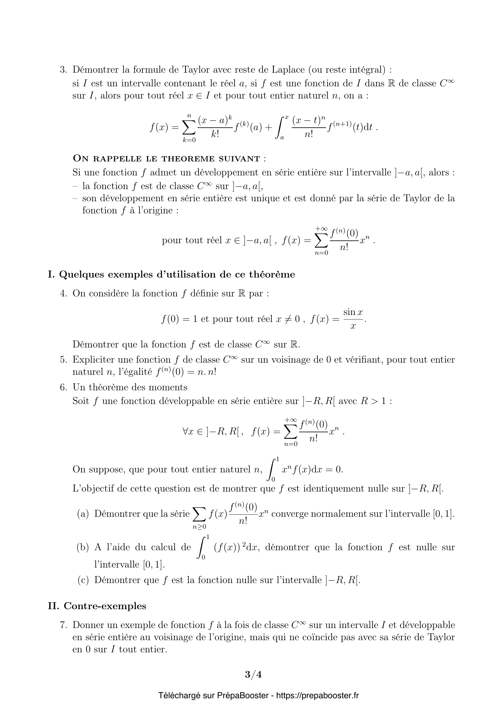 Énoncé CCINP 2013 MPI Maths 1 – page 3 Énoncé CCINP 2013 MPI Maths 1 – page 3