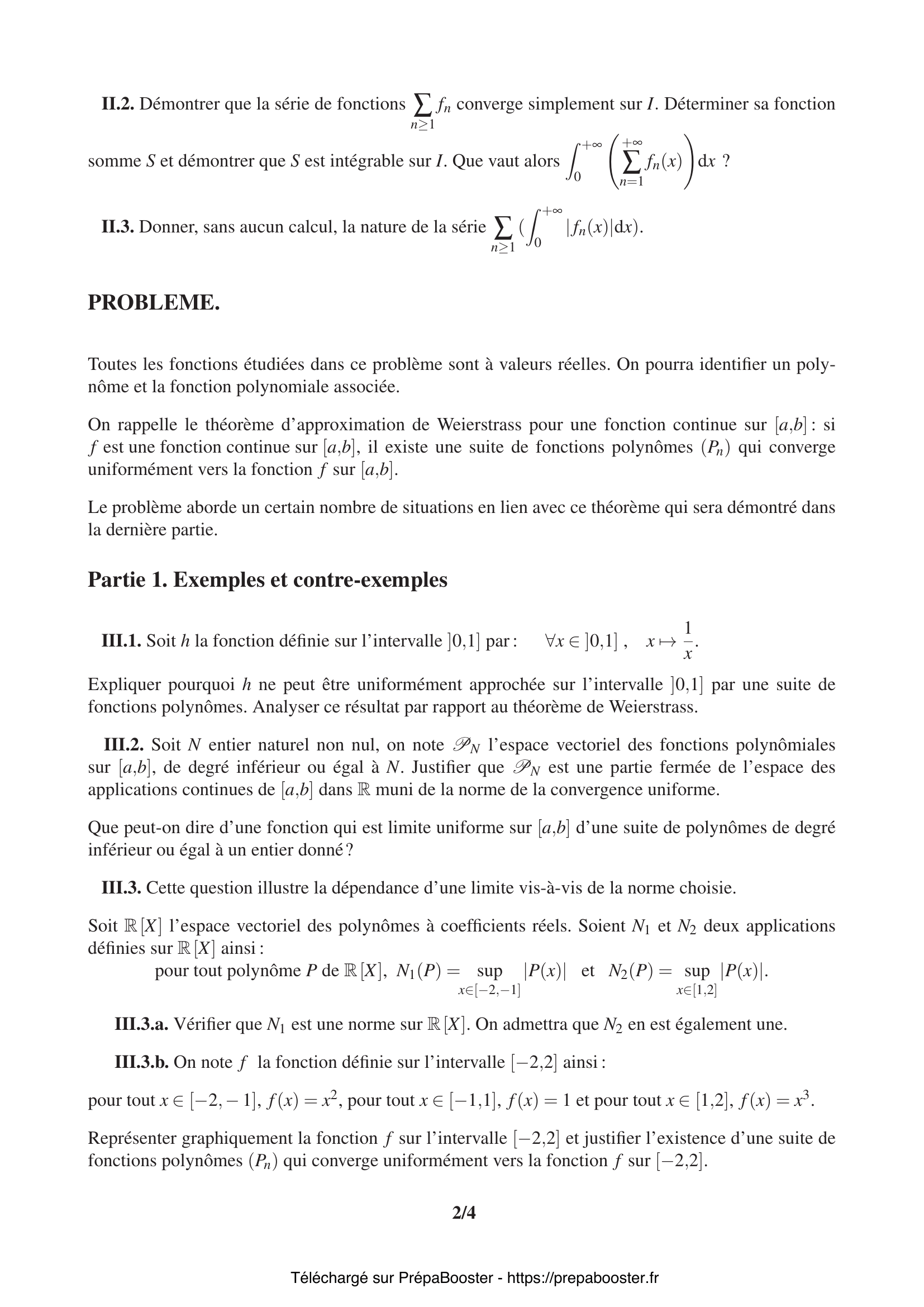 Énoncé CCINP 2015 MPI Maths 1 – page 2 Énoncé CCINP 2015 MPI Maths 1 – page 2