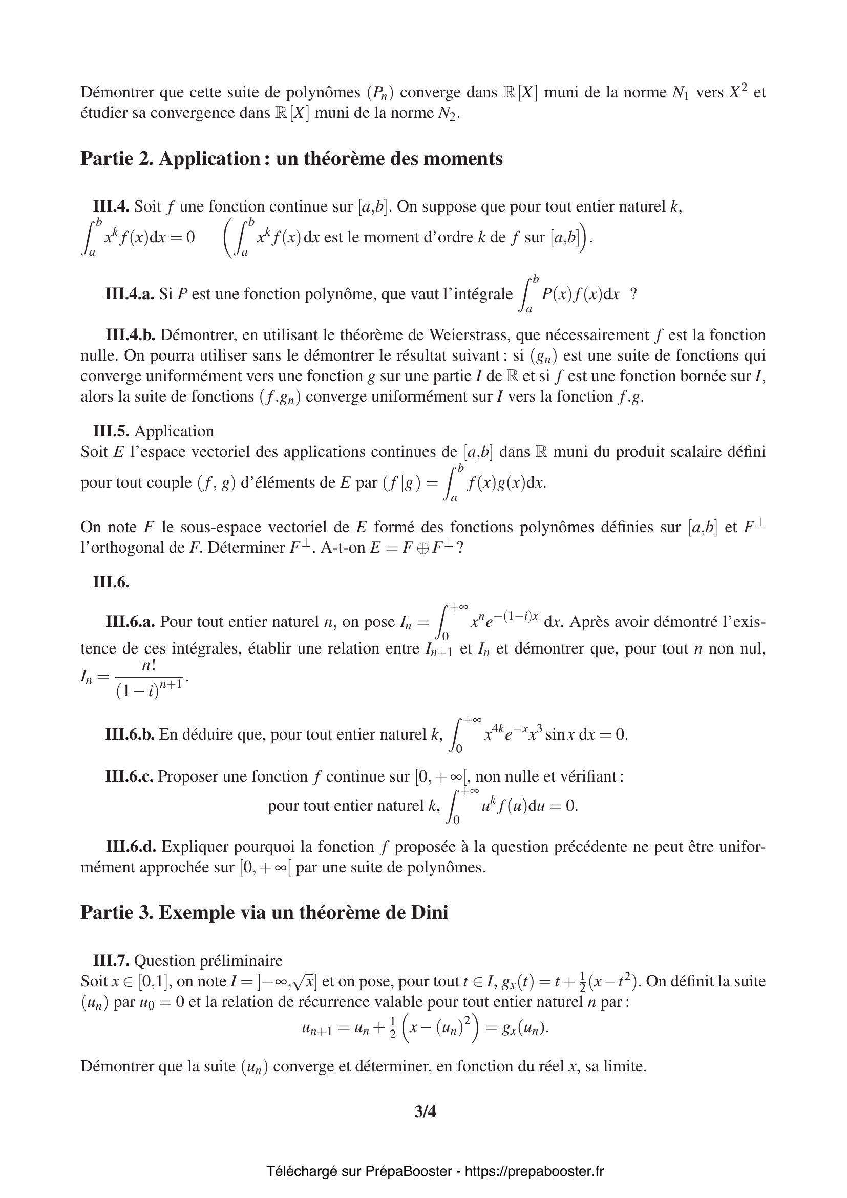 Énoncé CCINP 2015 MPI Maths 1 – page 3 Énoncé CCINP 2015 MPI Maths 1 – page 3