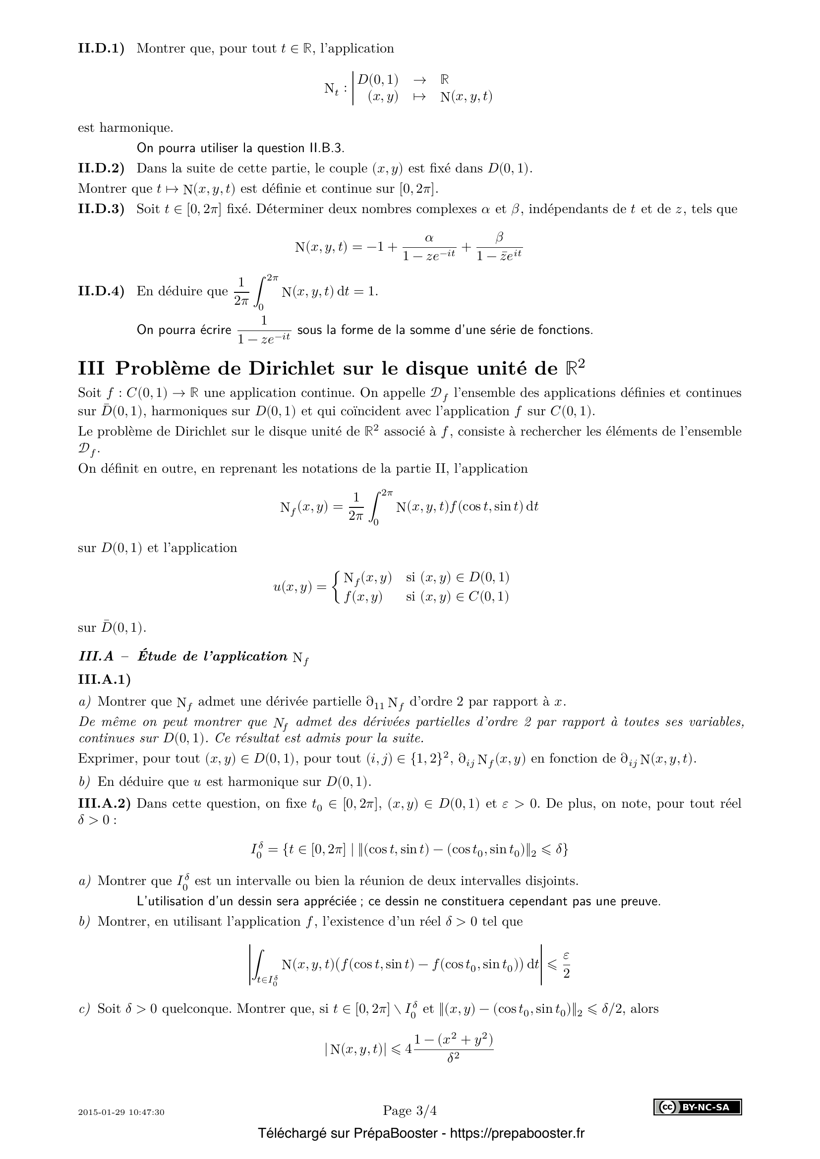 Énoncé Centrale 2015 PSI Maths 2 – page 3 Énoncé Centrale 2015 PSI Maths 2 – page 3
