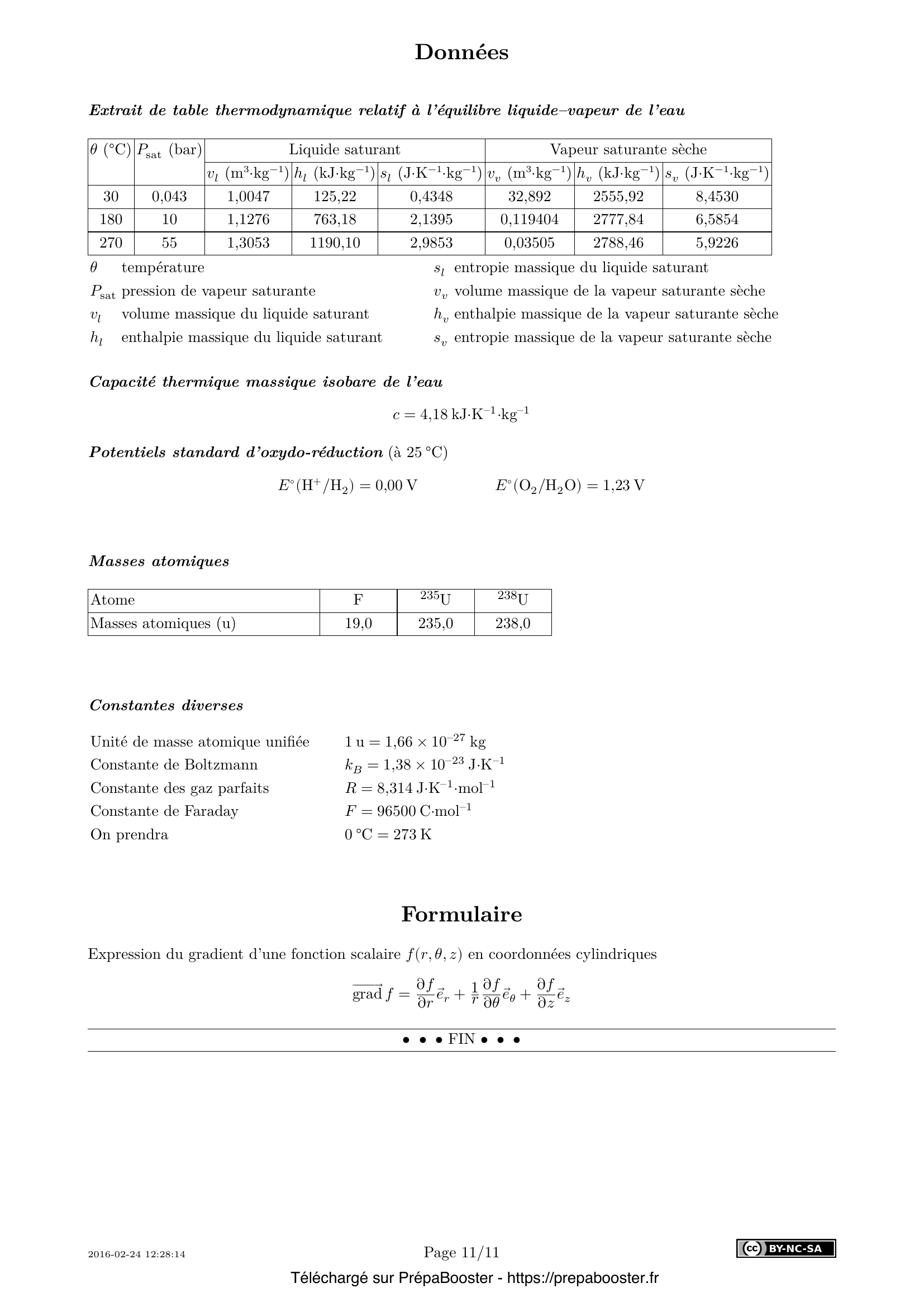 Énoncé Centrale 2016 MP Physique 2 – page 11 Énoncé Centrale 2016 MP Physique 2 – page 11