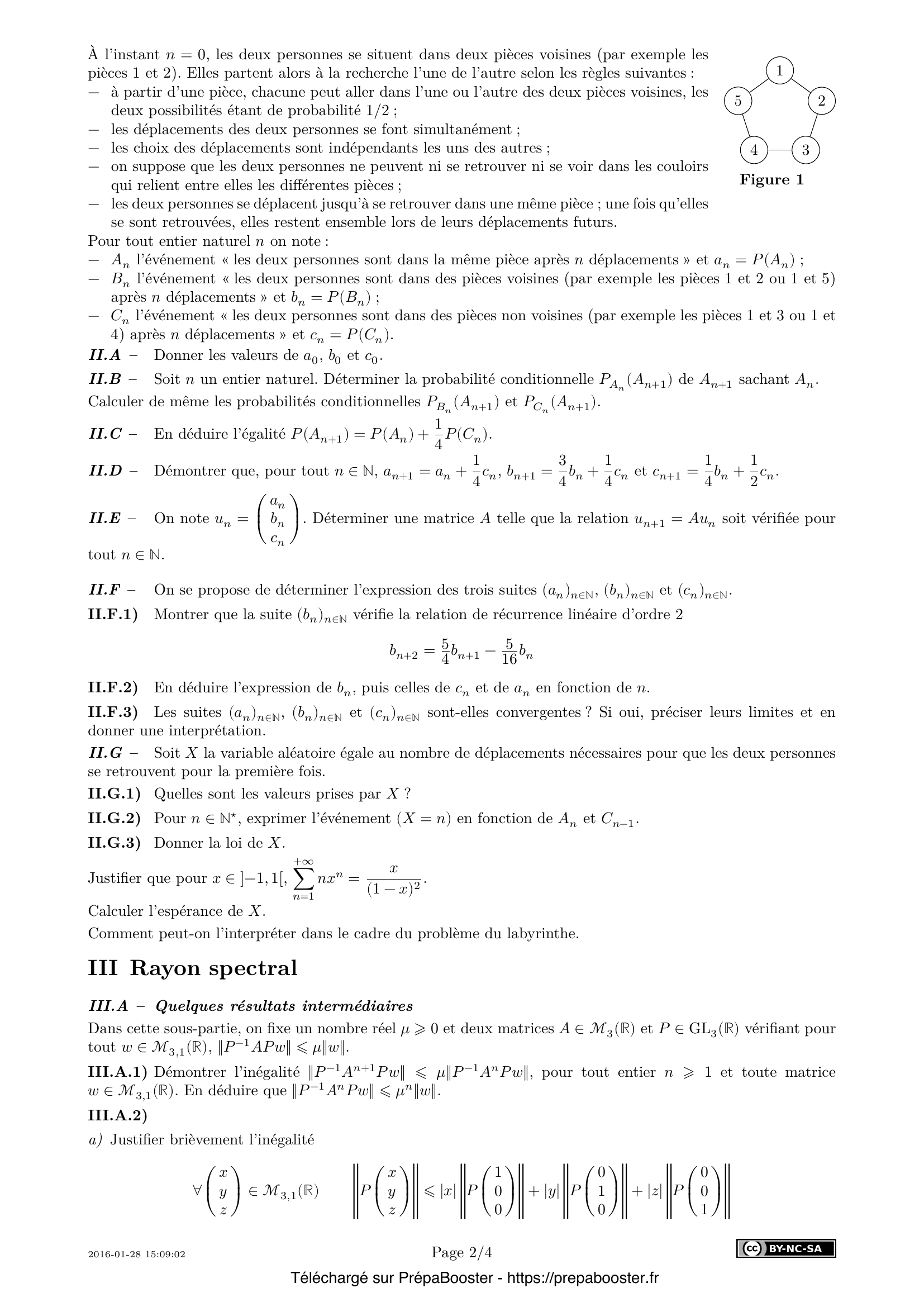 Énoncé Centrale 2016 TSI Maths 2 – page 2 Énoncé Centrale 2016 TSI Maths 2 – page 2