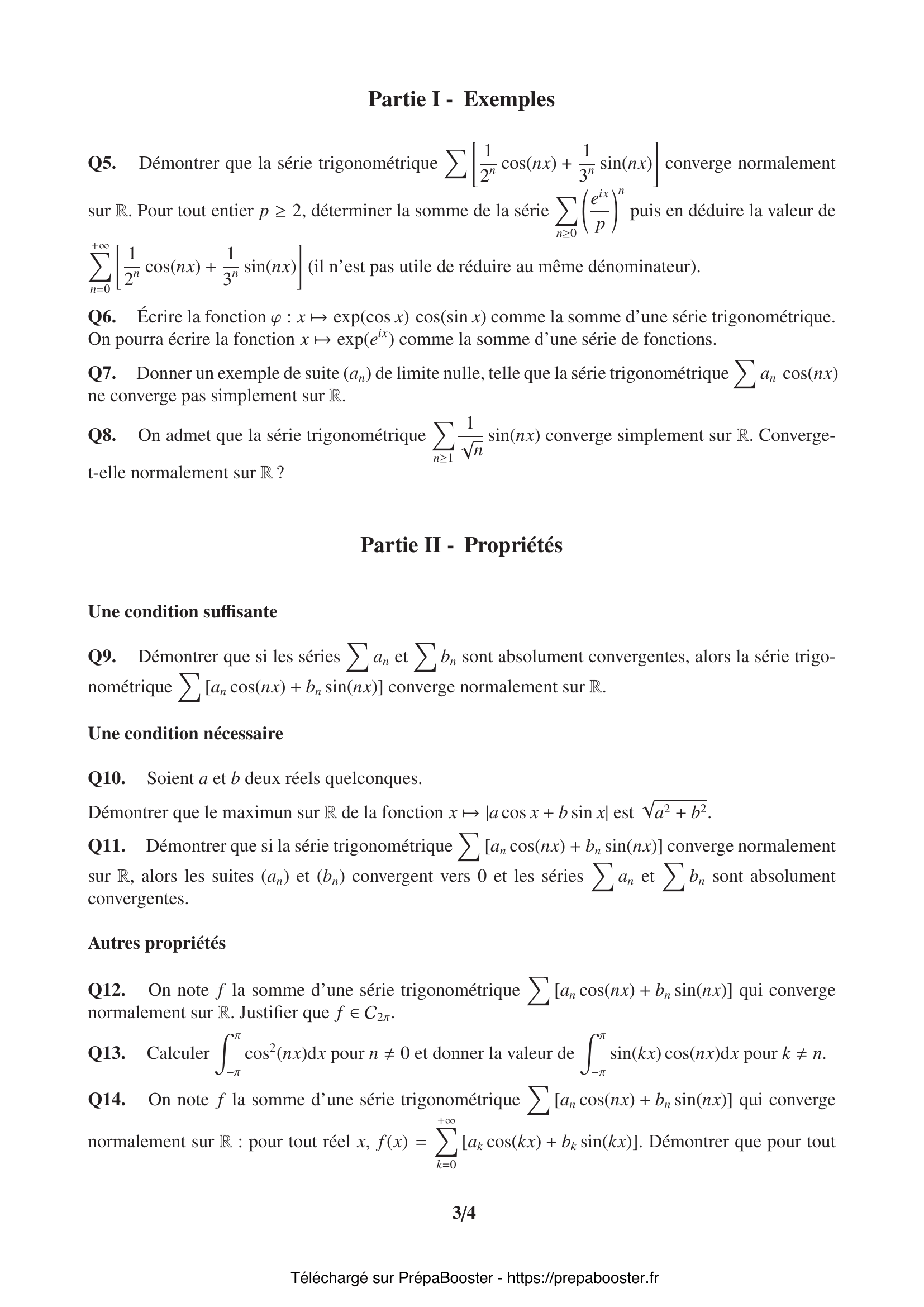 Énoncé CCINP 2017 MPI Maths 1 – page 3 Énoncé CCINP 2017 MPI Maths 1 – page 3